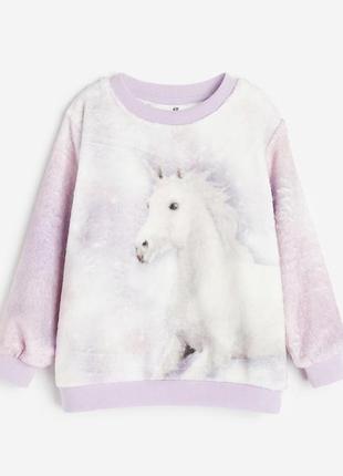 Детский флисовый свитшот джемпер h&m на девочку 35909