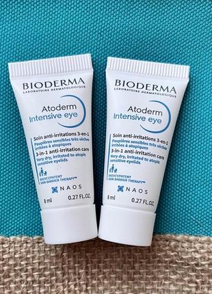 Bioderma atoderm intensive eye 3-in-1 france 🇫🇷 средство для ухода за кожей вокруг глаз 3в1