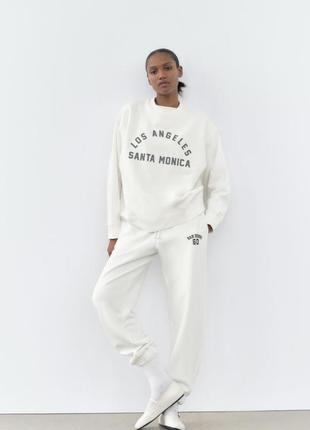 Свитшот zara оверсайз кофта лонгслив