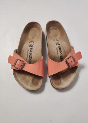 Birkenstock ортопедичні шльопанці на корковій підошві