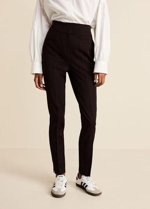 Черные классические брюки с высокой посадкой next #3858