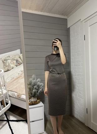 Платье zara шоколадное