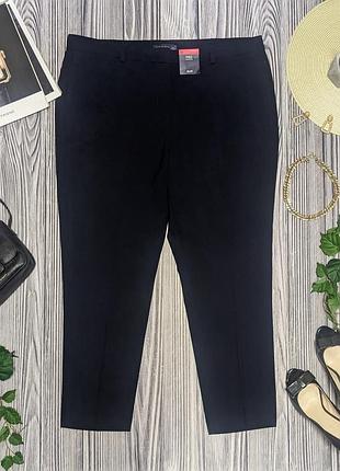 Темно-синие классические брюки регуляр со стрелками m&s collection #3976