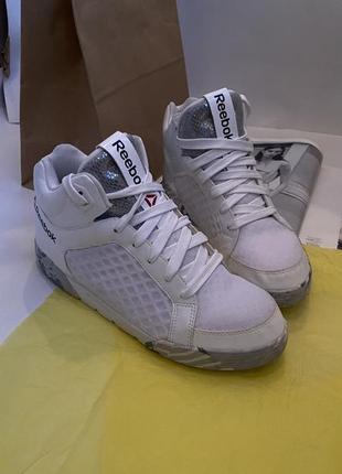 Высокие белые кроссовки,кеды унисекс 3d ultralite dance reebok 🤍