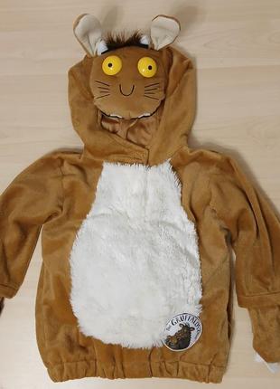 Кофта до костюма gruffalo груффало на 3-5 років хутряний груфало ґруффало дракончик