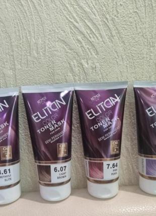 Тонирующая маска elitan color toner mask 150 мл, в наличии оттенки
