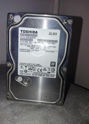 Жесткий диск 1 тб toshiba dt01aca100 sata 6.0 гб/с