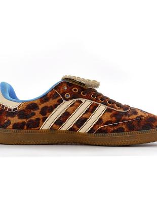 Кроссовки adidas samba wales bonner leopard