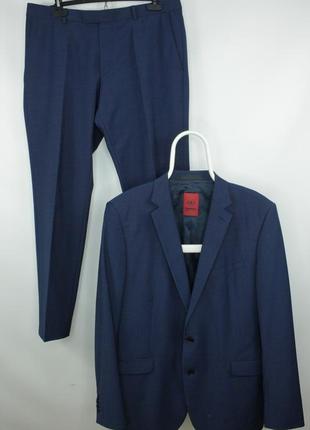 Шикарный классический костюм strellson allen mercer stretch wool blend slim fit formal men's suit