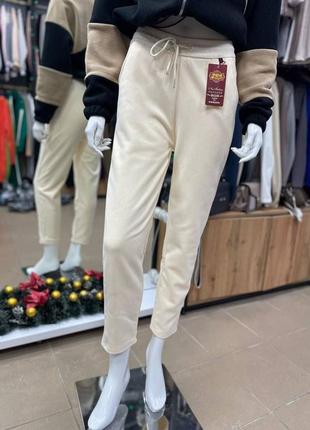 Стильні теплі джоггери на хутрі ari-2036