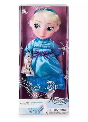 Кукла малышка эльза холодное сердце 40 см - frozen 2, disney animators' collection4 фото