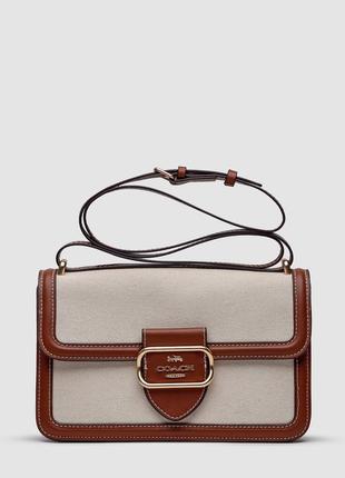 Coach morgan square crossbody bag large, женская сумка, женская сумка