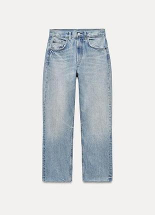 Джинсы zara straight high waist прямые новые 38р