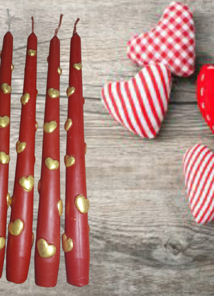 Свічка сердечками