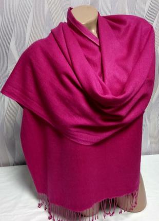 Однотонний шарф/палантин,48%кашемір+52% шовк р. 51см х 200 см - дефект, від m&s