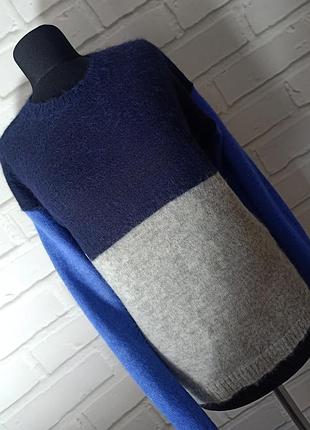 Женский свитер колорблок из альпаки hush размер xs/s