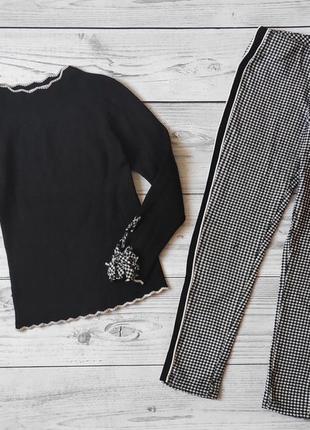 Костюм черный/клетка