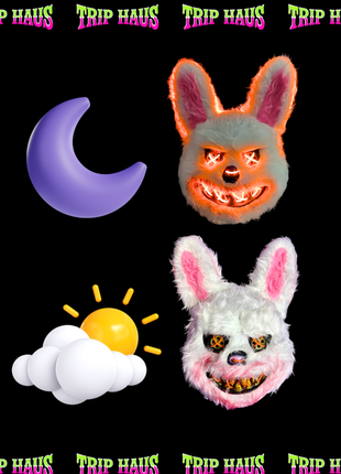 Led маска зайца и медведя страшная маска аниматроника в стиле «5 nights at freddy’s»