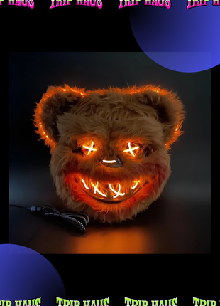 Led маска зайца и медведя страшная маска аниматроника в стиле «5 nights at freddy’s»
