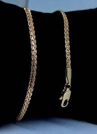 Цепочка медицинская золото хром 9487 размер 45 см* 2,5 мм позолота 18к
