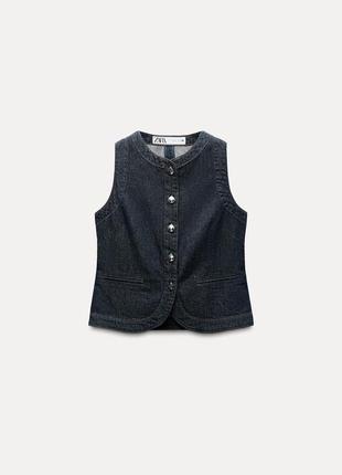Жилет жіночий блакитний zara new