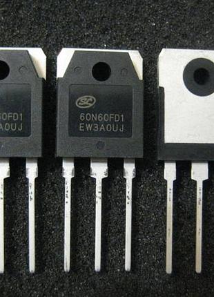 Igbt транзистор sgt60n60fd1 60n60fd1 to-3p оригінал