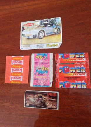 Вкладыш и обложки от жевательных резинок