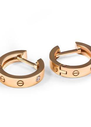 Женские золотые серьги с бриллиантами3 фото