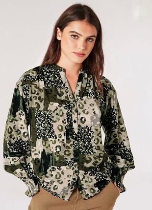 Блуза apricot зеленого цвета натуральный состав вискоза размер 12 м