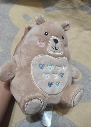 Ночник белый шум Tommee tippee bennie the bear rechargeable beige