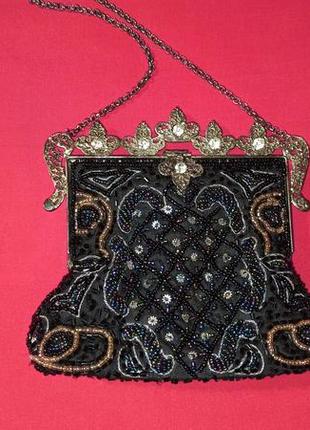 Винтажная антикварная вечерняя сумка сумочка клатч