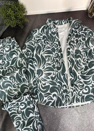 Білий комбінований костюм.сорочка+шорти.52-029