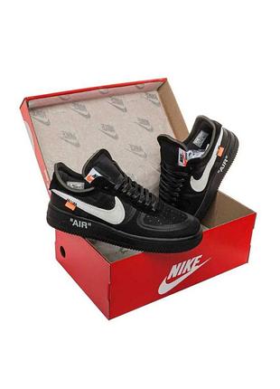 Кроссовки nike air force 1 off-white black