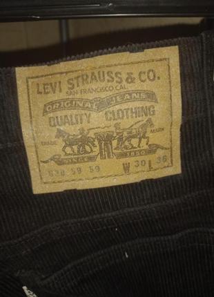Коллекционные вельветовые levi's (белый таб)
