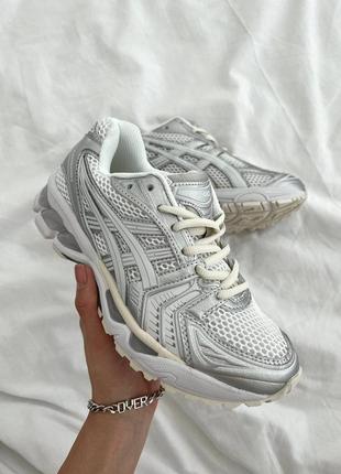 Кросівки asics gel-kayano 14 white silver 3