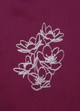 Бордовый комплект блуза с рукавом 3/4 и юбка-плиссе zironka 140, 146, 152, 158, 1644 фото