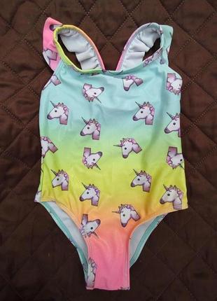 Красивый яркий блестящий детский купальник primark /слитный купальник на девочку 2-3 года