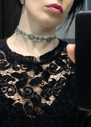 Бусы на шею, украшение ручной работы из бисера, чокер