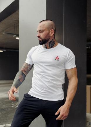 Мужская футболка PLUSWHITE reebok, рьбак, коттон, легкая, натуральная