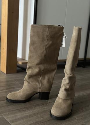 Красивые сапоги новые zara