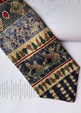 Мужской шелковый галстук с грушами абстракция yorn for men silk tie