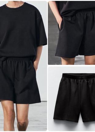 Zara испания натуральные шорты бермуды р.xs/s