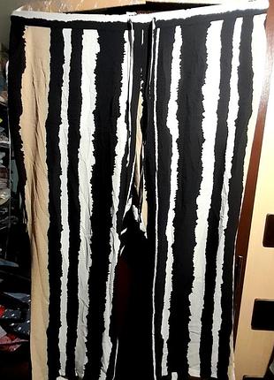 Лёгкие, тонкие штаны с резинкой на поясе на пышную женщину