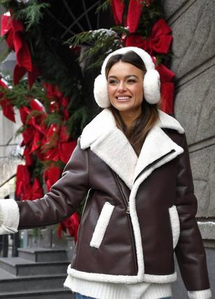 Самый горячий тренд этого сезона - дубленки 🖤