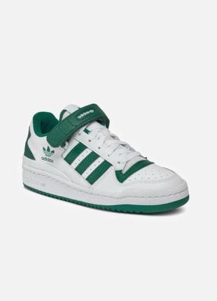 Білі кросівки сникерси adidas granite forum low  'white collegiate green' gy5835 42 -43 розмір