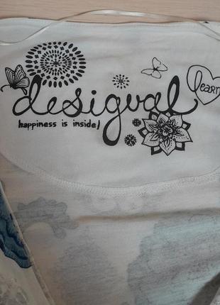 Крутая вискозная туника в цветочный принт desigual made in india, 💯 оригинал9 фото