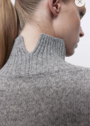 Новий подовжений сірий светр h&m 8