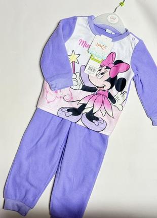 Флисовая пижама disney minnie на 2 года