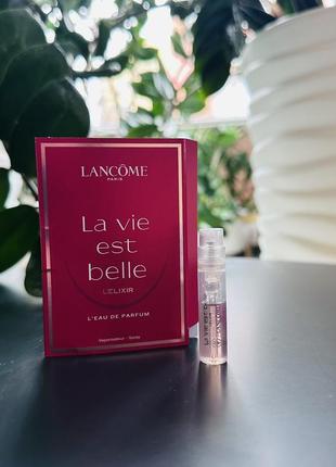 Оригинальный пробник парфюмированная вода lancome la vie est belle l`elixir