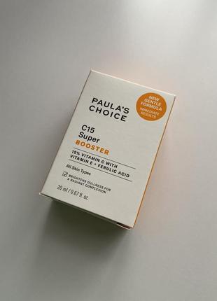 Мощная сыворотка-бустер с витаминами с и э + феруловой кислотой paula's choice c15 super booster